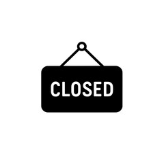 Closed Icon – Simple Vector Symbol for Lock, Exit, or Unavailable Status