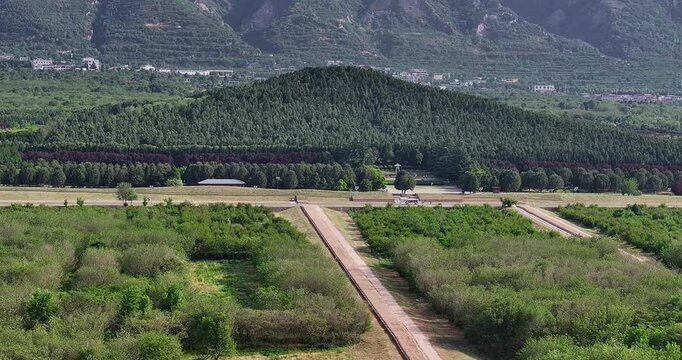 The Mausoleum of the First Qin Emperor in Mount Li