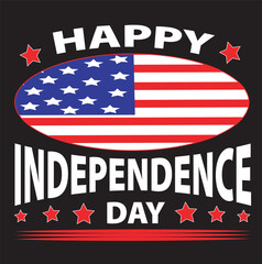 USA Independence Day t shirt design silhouette vector art illustration, 4th of July independence day