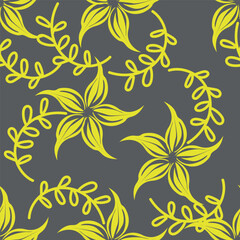 Seamless floral pattern, vintage background