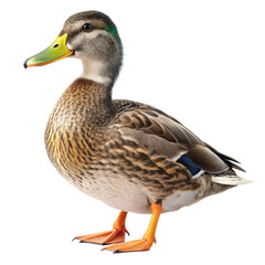 Obraz premium mallard duck isolated on white