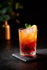 Close-up of a Delicious Refreshing Drink