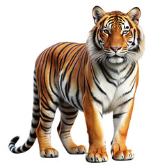 Fototapeta premium tiger isolated on white background