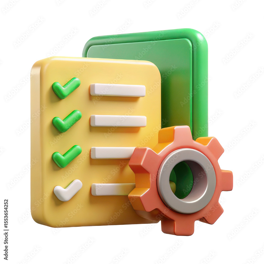 Poster checklist settings configuration task management project management workflow automation process opti