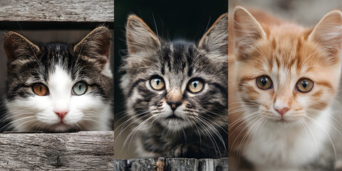 Celebrate international cat day with adorable cats showcasing global unity and love for felines