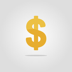 Obraz premium Dollar icon vector illustration, US dollar sign symbol, USD icon