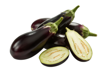 Fresh Eggplants Vibrant Purple Vegetables, Culinary Delights