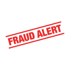 Fraud Alert Letter Rubber Stamp Vector Template