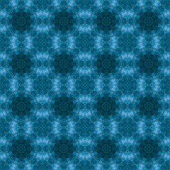 blue abstract geometric background texture, geometric shape pattern, kaleidoscopic. Beautiful pattern for printing, batik, design.