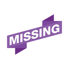 Missing Letter Rubber Stamp Vector Template
