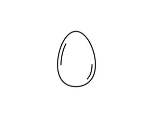 Egg, food icon. Vector illustration.