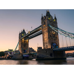 tower bridge at night