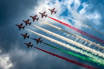  Fighter Jet Flying in Airshow Formation
