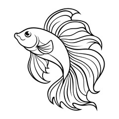 black and white fish