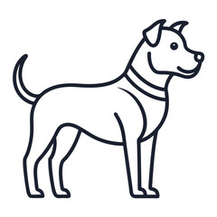 vector illustration of a dog