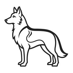 vector illustration of a dog