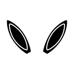 Bunny Ears icon vector. Easter illustration sign. Easter Bunny symbol.