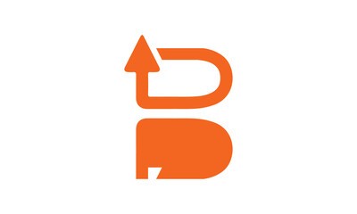 B Letter Growth Logo Design