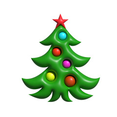 christmas tree in inflatable effect