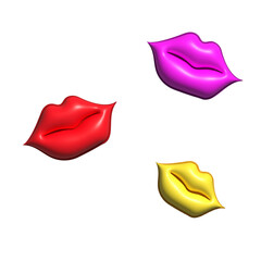 Fototapeta premium vector illustration of lips