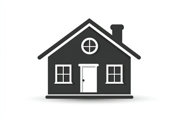 Simple, stylized illustration of a house.