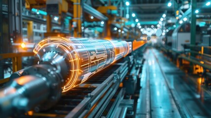 Futuristic Factory, Smart Manufacturing and Industrial Automation