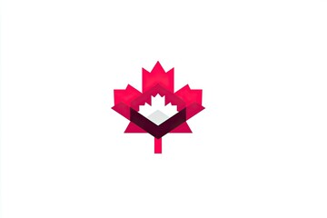 Fototapeta premium Abstract graphic design of a maple leaf.