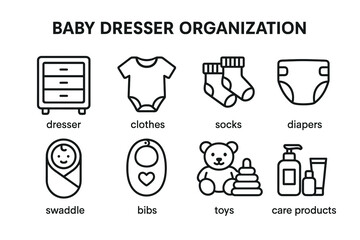 Baby dresser organization: essential items for efficient clothing storage