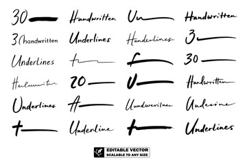 A collection of twenty seven handwritten signatures in black ink on a white background surface