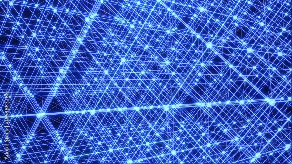 Poster abstract futuristic background with neon grid. digital cyber concept