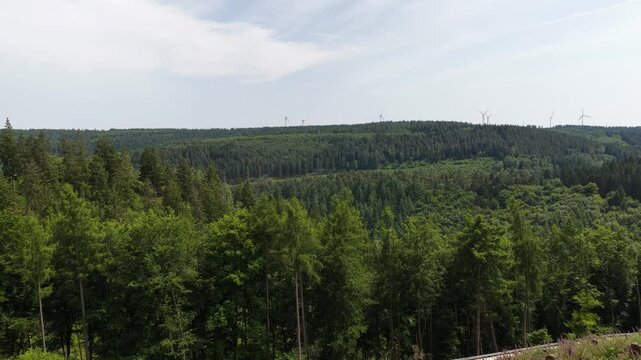 Hurtgenwald, Where The Battle of Hurtgen Forest during World War II in1944 in the vicinity of Aachen. Germany. Aerial video.