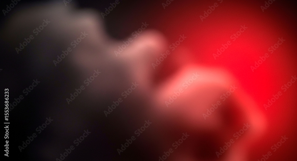 Poster abstract image showing a blend of dark and red hues with blurred and indistinct shapes present here
