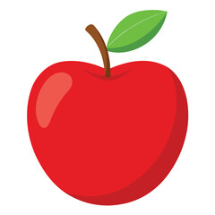 Apple vector on white background.