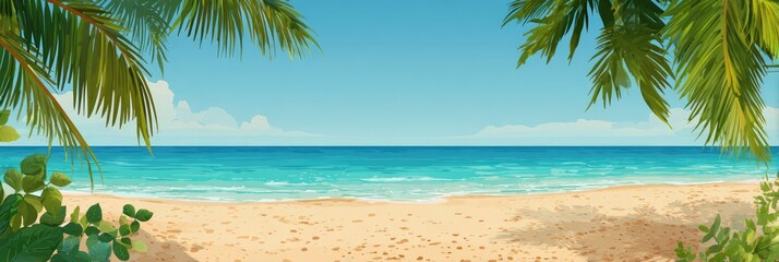 Tropical beach scene (5)