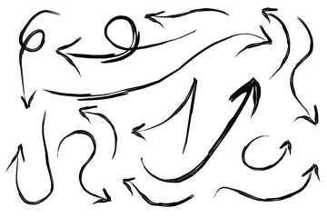 Set of various types of arrow illustrations.eps