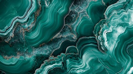A vivid emerald green background with smooth flowing patterns