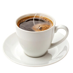 Fototapeta premium cup of coffee on white