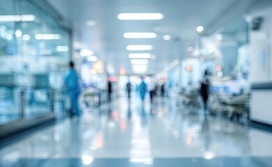Blurred hospital hallway scene (1)