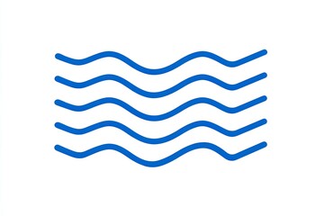 Abstract design of repeating wavy lines.