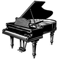 piano and music notes © mstkarima