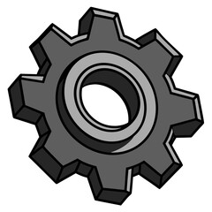 gears on white background