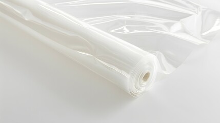 Clear Plastic Wrap Roll Background for Product Photography