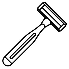 Barber Razor Line Art Icon