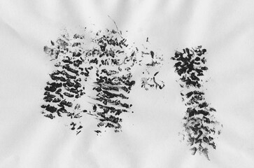 Abstract hand-drawn ink dot texture. Unique black and white pattern for packaging, cosmetic labels, socail media, poster design. Minimal calligraphic doodle style.