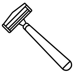 Barber Razor Line Art Icon