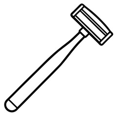Barber Razor Line Art Icon