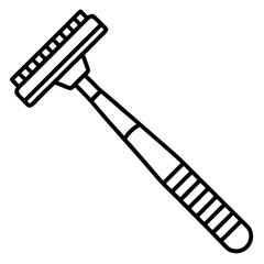 Barber Razor Line Art Icon