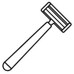 Barber Razor Line Art Icon