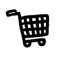 cart shopping online sale and selling textbox conversation png outline cute cartoon handwrite design clipart and art doodle line art element © PCSK STUDIO DOODLE