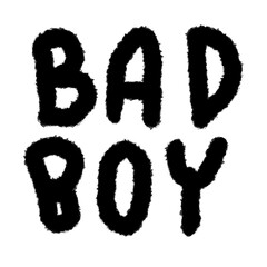 bad boy handwrite png outline cute cartoon handwrite design clipart and art doodle line art element